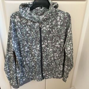 The North Face Gray and Green Bomber Jacket